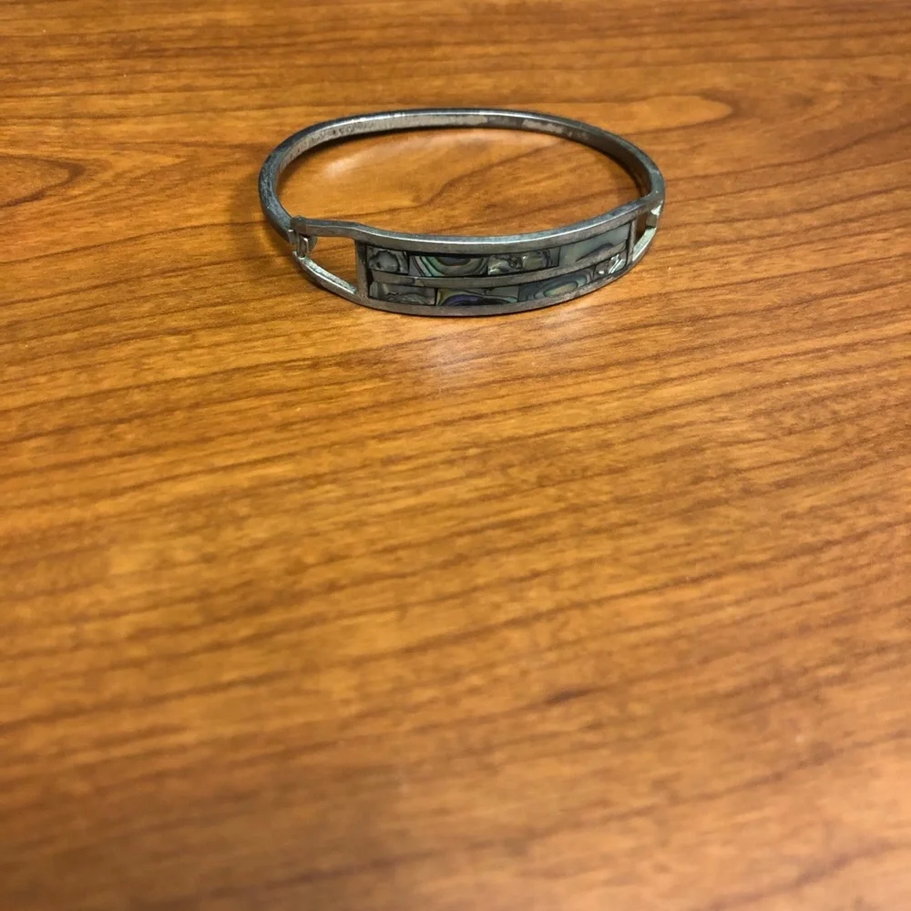 Vintage Mexican alpaca bracelet